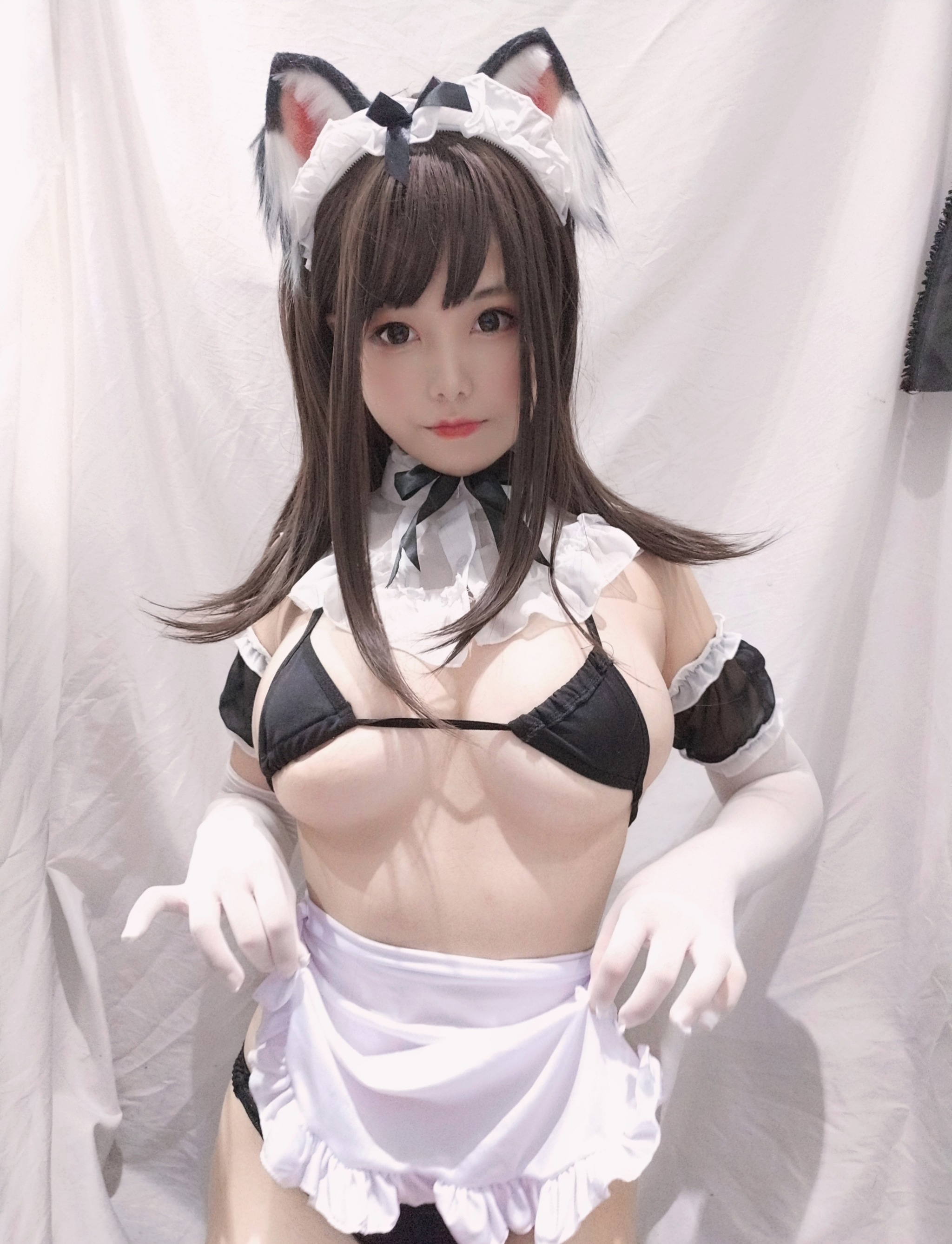 图片[1]-蜜汁猫裘 – NO.003 黑白女仆 [25P]-XikXak